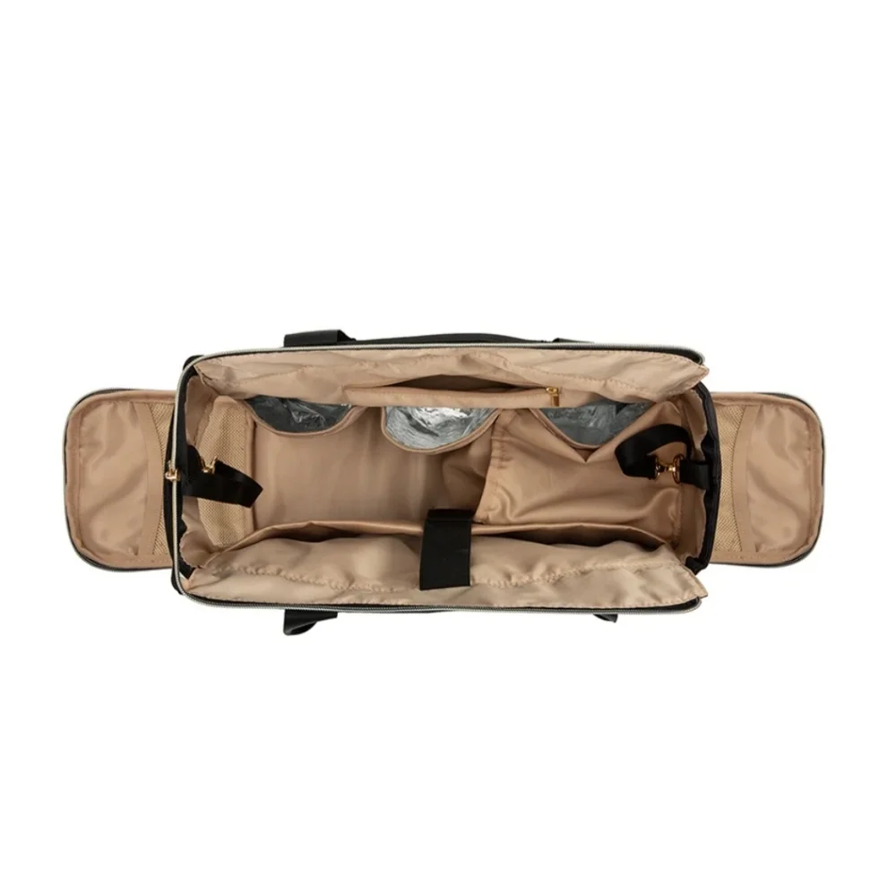 mommore Gray Breast Pump Diapaer Bag With Changing Mat